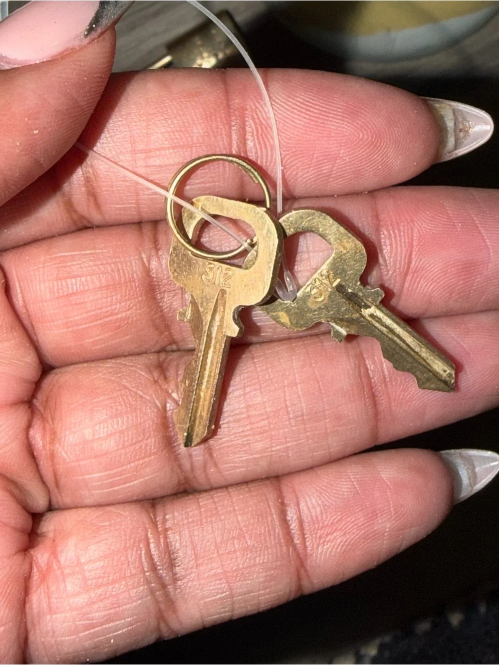 Louis Vuitton Gold Lock & Key Set- GOOD CONDITION
